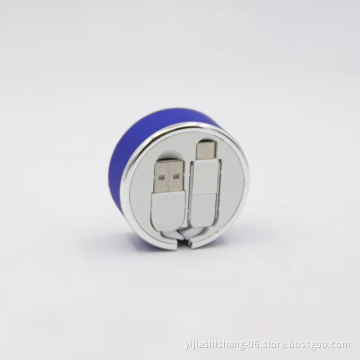 Yijiashishang Custom Logo 3 in 1 Flexible Mobile Phone Data Cable